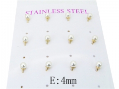 HY Stainless Steel Pearl Earrings-HY59E0721HAA
