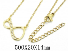 HY Wholesale Stainless Steel 316L CZ Necklaces-HY54N0488ML
