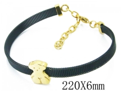 HY Stainless Steel 316L Bracelet (Bear Style)-HY12B0481PD