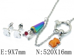 HY Wholesale 316L Stainless Steel jewelry Set-HY21S0212HKD