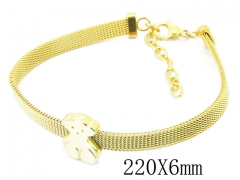 HY Stainless Steel 316L Bracelet (Bear Style)-HY12B0480PA
