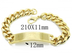 HY Wholesale 316L Stainless Steel ID Bracelets-HY08B0721NL