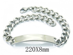 HY Wholesale 316L Stainless Steel ID Bracelets-HY08B0691LT