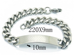 HY Wholesale 316L Stainless Steel ID Bracelets-HY08B0699ML