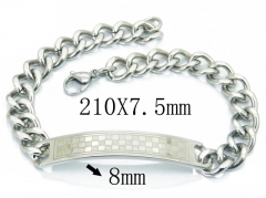 HY Wholesale 316L Stainless Steel ID Bracelets-HY08B0692LL