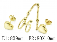HY Wholesale 316L Stainless Steel Earrings-HY32E0118ML