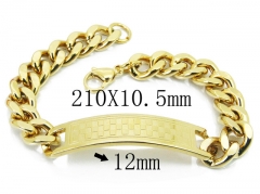 HY Wholesale 316L Stainless Steel ID Bracelets-HY08B0697NL