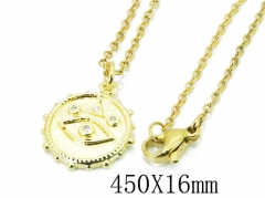 HY Wholesale Stainless Steel 316L CZ Necklaces-HY35N0519OQ