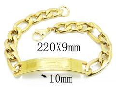 HY Wholesale 316L Stainless Steel ID Bracelets-HY08B0714NLB
