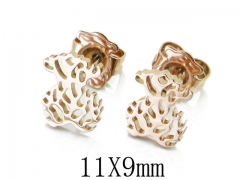 HY Wholesale Stainless Steel Bear Earrings-HY90E0286PW