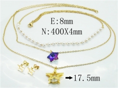 HY Wholesale 316L Stainless Steel jewelry Set-HY26S0060P5