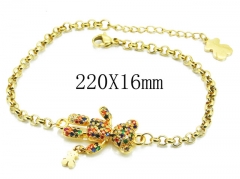 HY Stainless Steel 316L Bracelet (Bear Style)-HY90B0413IQQ