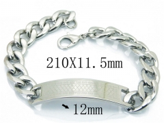 HY Wholesale 316L Stainless Steel ID Bracelets-HY08B0700M5