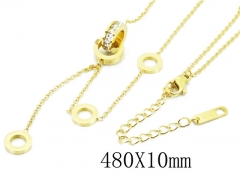 HY Wholesale Stainless Steel 316L CZ Necklaces-HY32N0230HID
