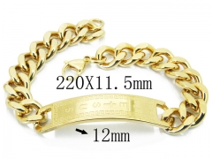 HY Wholesale 316L Stainless Steel ID Bracelets-HY08B0709NLW