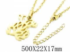 HY Stainless Steel 316L Necklaces (Bear Style)-HY90N0201HJE
