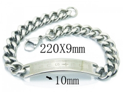 HY Wholesale 316L Stainless Steel ID Bracelets-HY08B0705ML