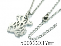 HY Stainless Steel 316L Necklaces (Bear Style)-HY90N0200HHR