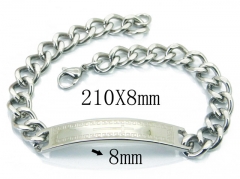HY Wholesale 316L Stainless Steel ID Bracelets-HY08B0710LLA