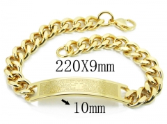 HY Wholesale 316L Stainless Steel ID Bracelets-HY08B0720NLD