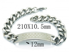 HY Wholesale 316L Stainless Steel ID Bracelets-HY08B0694M5
