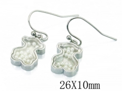 HY Wholesale Stainless Steel Bear Earrings-HY90E0290HID
