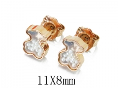 HY Wholesale Stainless Steel Bear Earrings-HY90E0295HJE