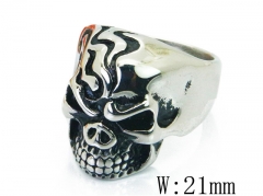 HY Wholesale Stainless Steel 316L Skull Rings-HY22R0925HHA