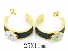 HY Wholesale Stainless Steel Earrings-HY32E0122HKS