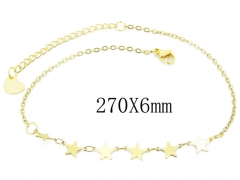 HY Wholesale stainless steel Anklet Jewelry-HY81B0589JF