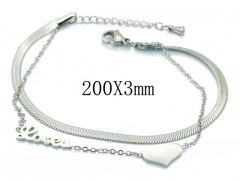 HY Wholesale Stainless Steel 316L Popular Bracelets-HY47B0062OC