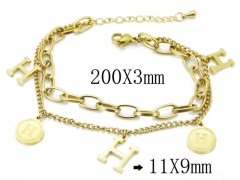 HY Wholesale Stainless Steel 316L Charm Bracelets-HY47B0040HFF