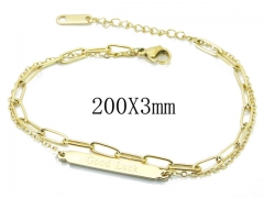 HY Wholesale 316L Stainless Steel ID Bracelets-HY47B0051OL