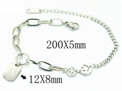 HY Wholesale 316L Stainless Steel ID Bracelets-HY47B0053OU