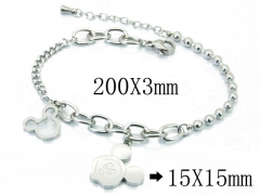 HY Wholesale Stainless Steel 316L Charm Bracelets-HY47B0042NB