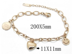 HY Wholesale Stainless Steel 316L Charm Bracelets-HY47B0035PF