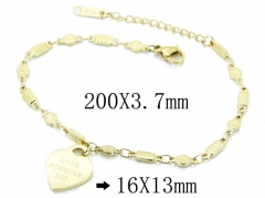 HY Wholesale Stainless Steel 316L Charm Bracelets-HY47B0110PG