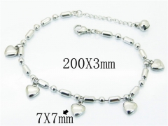 HY Wholesale Stainless Steel 316L Charm Bracelets-HY47B0030OR