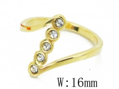 HY Wholesale Stainless Steel 316L CZ Rings-HY19R0660HSS