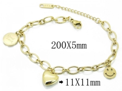 HY Wholesale Stainless Steel 316L Charm Bracelets-HY47B0034PS