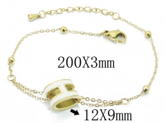 HY Wholesale Stainless Steel 316L Popular Bracelets-HY47B0071OY