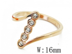 HY Wholesale Stainless Steel 316L CZ Rings-HY19R0661HFF