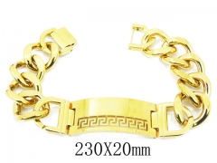 HY Wholesale 316L Stainless Steel ID Bracelets-HY08B0751IIQ
