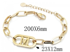 HY Wholesale 316L Stainless Steel ID Bracelets-HY19B0329OR