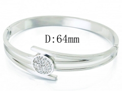 HY Wholesale Stainless Steel 316L Bangle(Crystal)-HY19B0378HLY