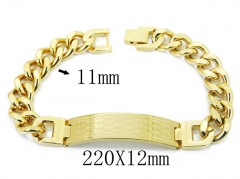 HY Wholesale 316L Stainless Steel ID Bracelets-HY08B0743HJE