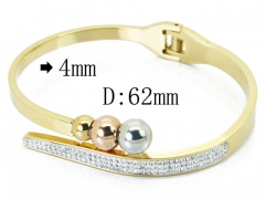 HY Wholesale Stainless Steel 316L Bangle(Crystal)-HY19B0382IXX
