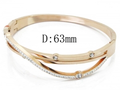 HY Wholesale Stainless Steel 316L Bangle(Crystal)-HY19B0377HOR