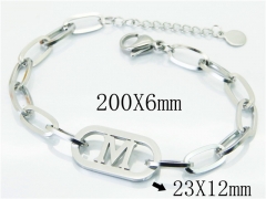 HY Wholesale 316L Stainless Steel ID Bracelets-HY19B0327NB