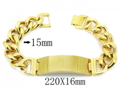 HY Wholesale 316L Stainless Steel ID Bracelets-HY08B0750HOF